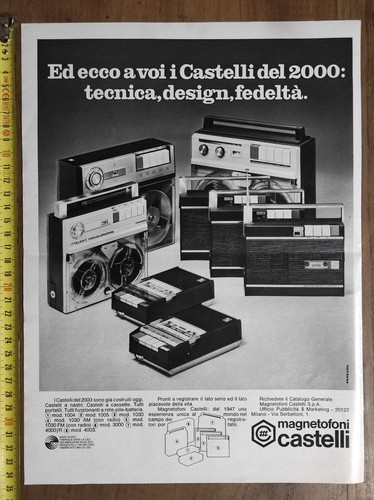 Pubblicità vintage 1971