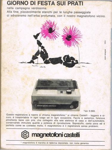 Pubblicità magnetofoni - pubblicità,